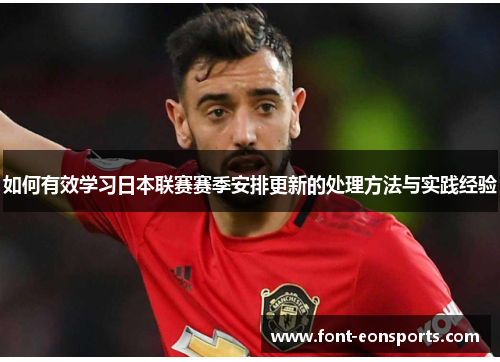 如何有效学习日本联赛赛季安排更新的处理方法与实践经验