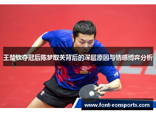 王楚钦夺冠后陈梦取关背后的深层原因与情感博弈分析